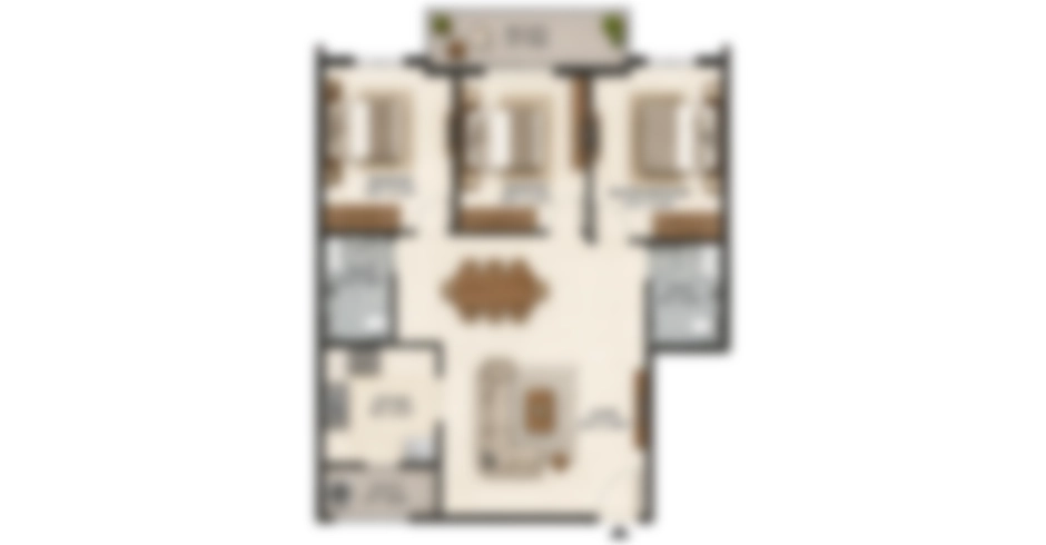 Mountain Greens Dombivli East 1 BHK Floor Plan
