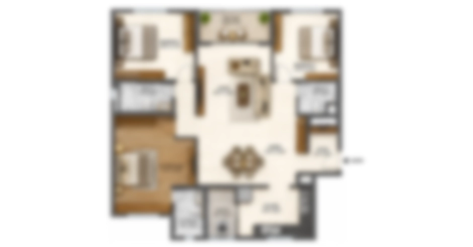 Mountain Greens Dombivli East 2 BHK Floor Plan